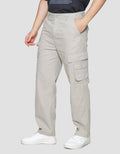 Nevada Loose Fit Multiple Pocket Celana Panjang Cargo Pria
