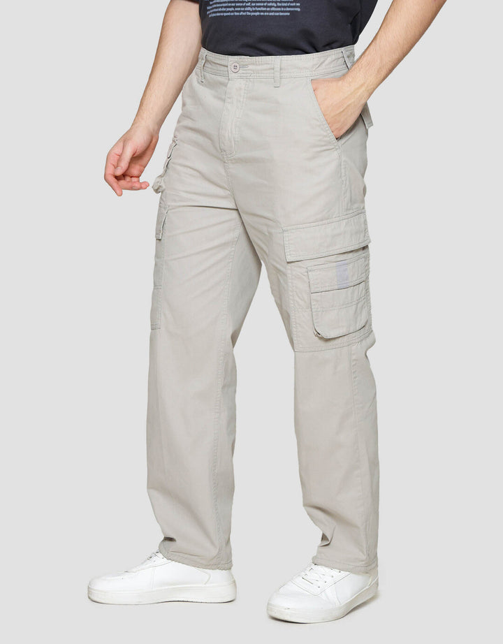 Nevada Loose Fit Multiple Pocket Celana Panjang Cargo Pria