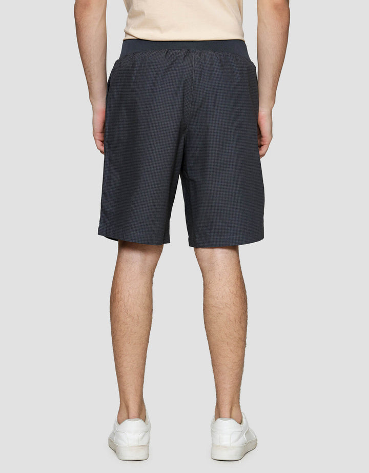 Nevada Rib Bottom Print Medium Checks Celana Pendek Pria