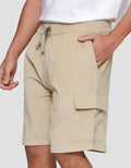 Nevada Woven Side Cargo Corduroy Celana Pendek Pria