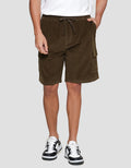 Nevada Woven Side Cargo Corduroy Celana Pendek Pria