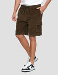 Nevada Woven Side Cargo Corduroy Celana Pendek Pria