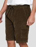 Nevada Woven Side Cargo Corduroy Celana Pendek Pria