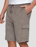 Nevada Woven Side Cargo Corduroy Celana Pendek Pria