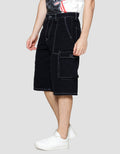 Nevada Contrast Stitch Celana Pendek Cargo Pria