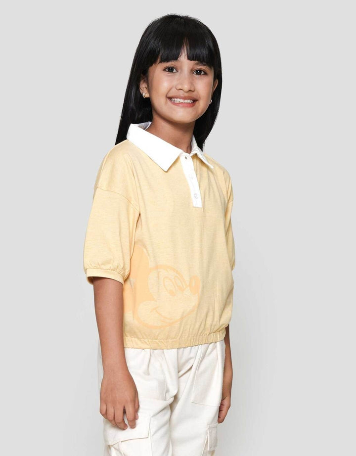 Disney Mickey Polo Karet Pinggang Kaos Anak Perempuan