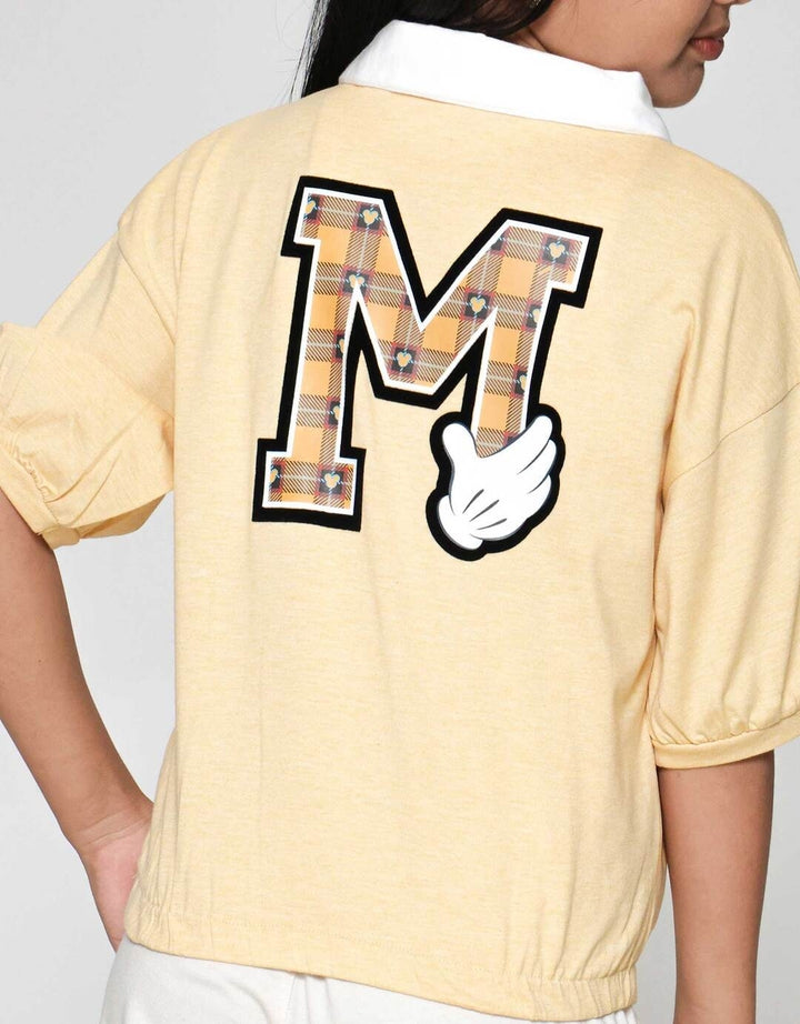 Disney Mickey Polo Karet Pinggang Kaos Anak Perempuan