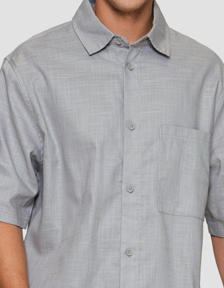 Suko Struktur Kemeja Denim Pria