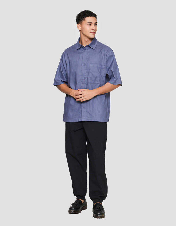 Suko Struktur Kemeja Denim Pria