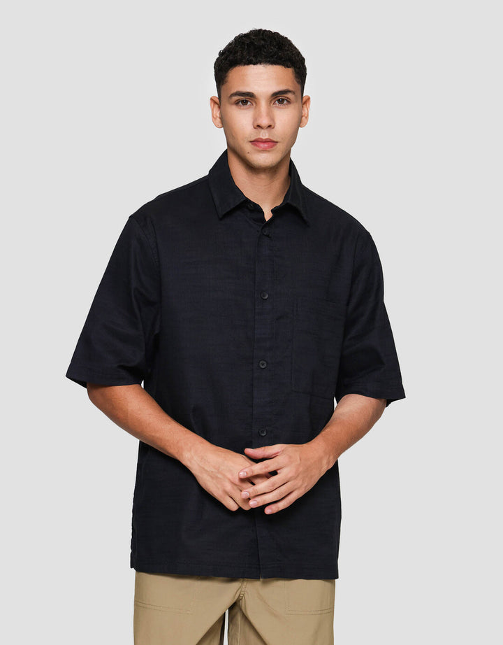 Suko Struktur Kemeja Denim Pria