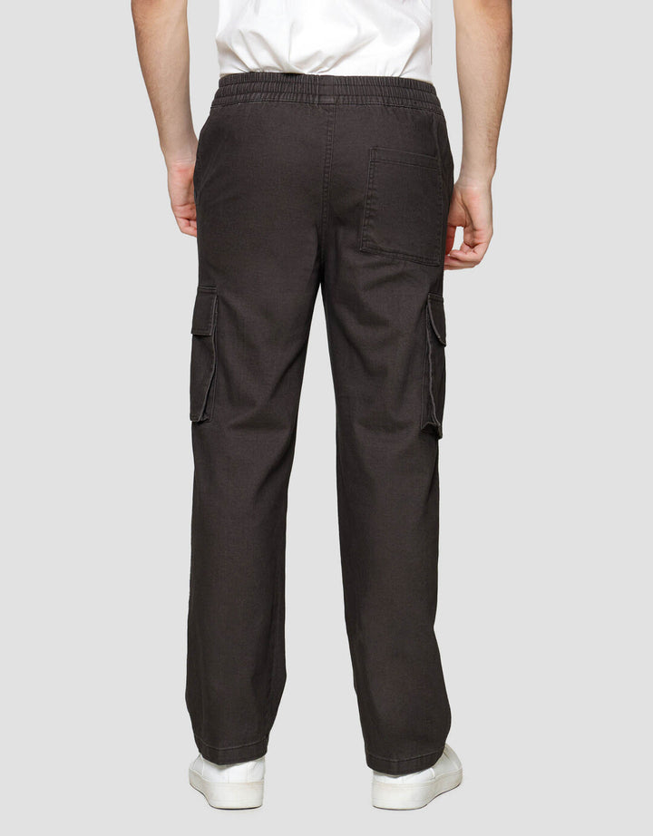 Nevada Regular Fit Drawstring Celana Panjang Cargo Pria