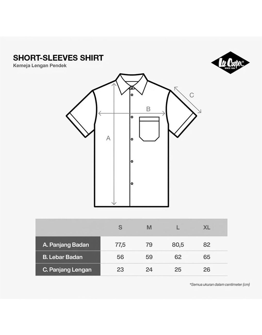 Lee Cooper Kemeja Daun Laki-laki