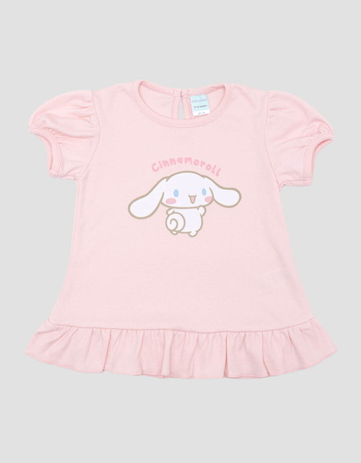 Character Cinnamoroll Kaos Lengan Pendek Anak Perempuan