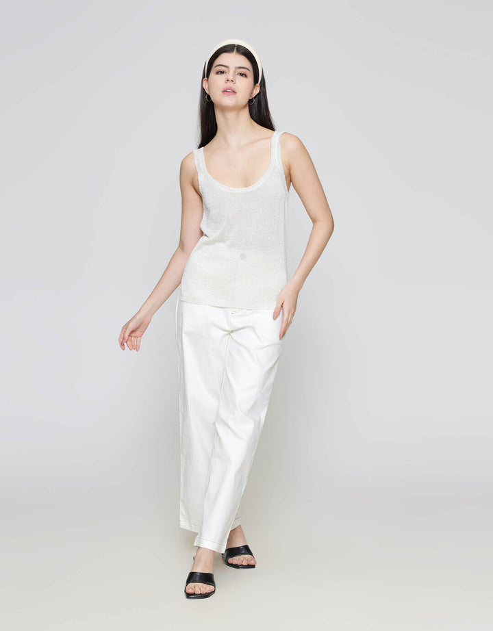 ZES Glitter Tank Outer Kaos Tanktop Wanita DTROW010