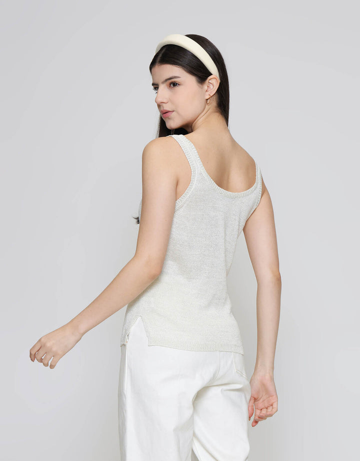 ZES Glitter Tank Outer Kaos Tanktop Wanita DTROW010