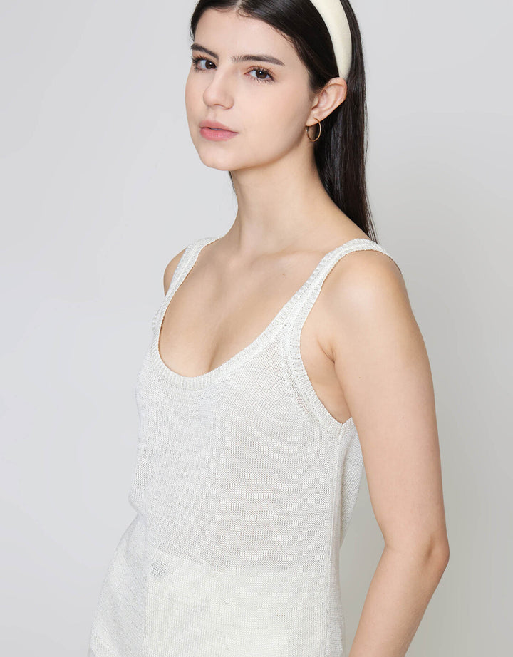 ZES Glitter Tank Outer Kaos Tanktop Wanita DTROW010