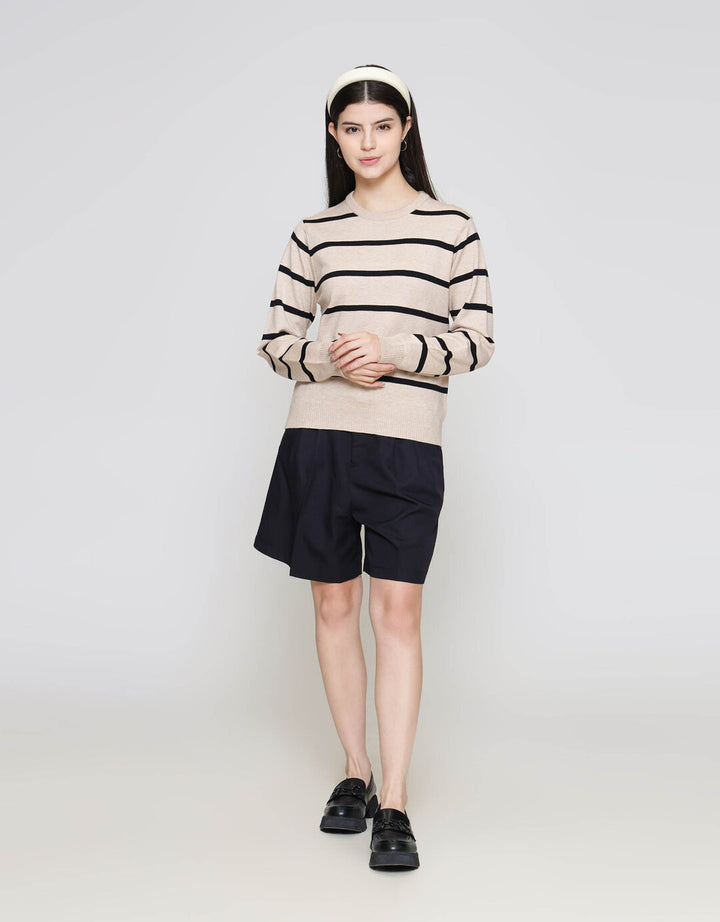 ZES Basic Stripe Sweater Wanita DTRTP006