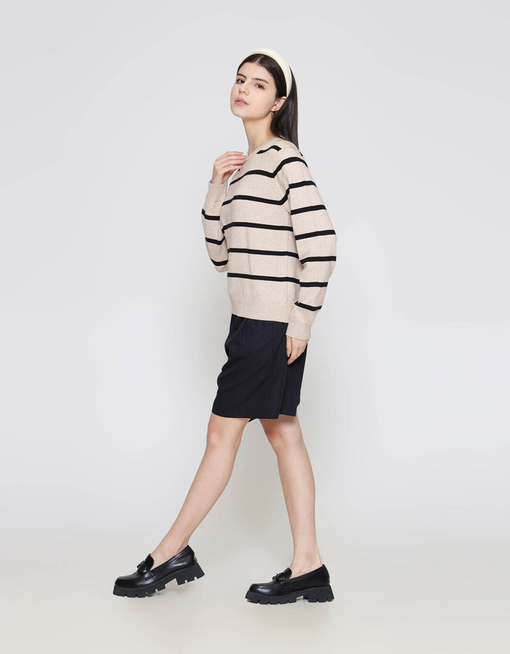ZES Basic Stripe Sweater Wanita DTRTP006