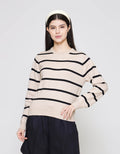 ZES Basic Stripe Sweater Wanita DTRTP006