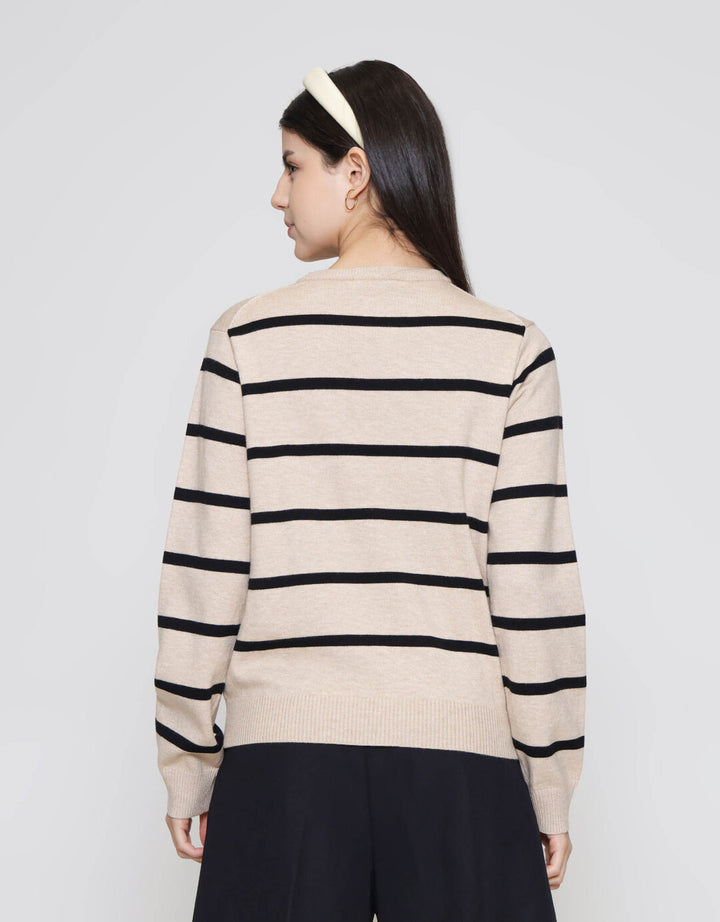 ZES Basic Stripe Sweater Wanita DTRTP006