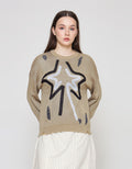 ZES STAR SWEATER WANITA DTRTP009