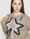 ZES STAR SWEATER WANITA DTRTP009