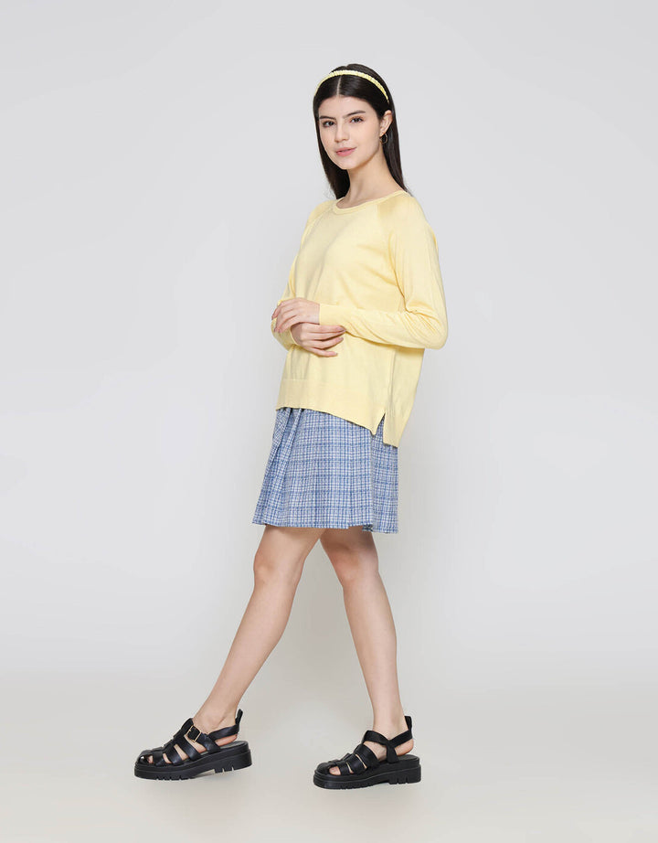 ZES Plain Basic Knit Sweater Wanita DTRTP003