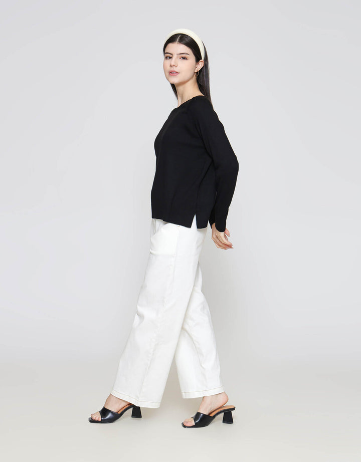 ZES Plain Basic Knit Sweater Wanita DTRTP003