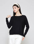 ZES Plain Basic Knit Sweater Wanita DTRTP003