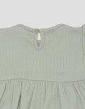 Little M Textured Rib Stripe Pakaian Setelan Anak Perempuan