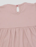 Little M Textured Rib Stripe Pakaian Setelan Anak Perempuan
