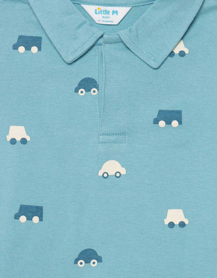 Little M Woven Cars Polo Pakain Set Anak Laki-laki