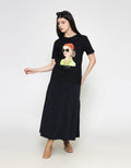 ZES Regular Women Print Kaos Lengan Pendek Wanita CRLVT026