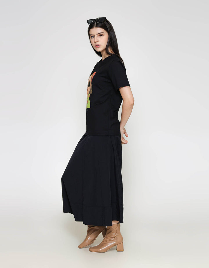 ZES Regular Women Print Kaos Lengan Pendek Wanita CRLVT026