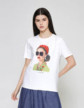 ZES Regular Women Print Kaos Lengan Pendek Wanita CRLVT026