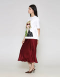 ZES Print Casual Kaos Oversize Wanita CRLVT027