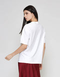 ZES Print Casual Kaos Oversize Wanita CRLVT027