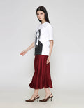 ZES Print Kaos Oversize Wanita CRLVT028