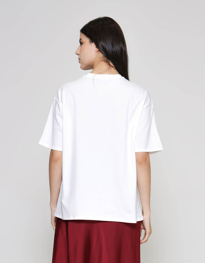 ZES Print Kaos Oversize Wanita CRLVT028