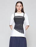 ZES OVERSIZE TANK PRINT KAOS WANITA CRLVT030