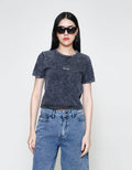 ZES Babytee Washed Embro Kaos Wanita CRLVT042