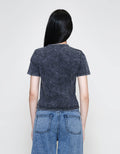 ZES Babytee Washed Embro Kaos Wanita CRLVT042