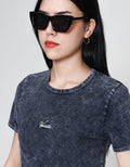 ZES Babytee Washed Embro Kaos Wanita CRLVT042