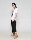 ZES Silhouette Kaos Lengan Pendek Wanita CRLVT040