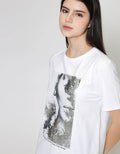 ZES Silhouette Kaos Lengan Pendek Wanita CRLVT040