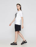 ZES Regular Face Silhouette Foil Tee Kaos Wanita CRLVT044