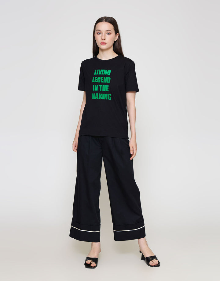 ZES REGULAR WORDING KAOS WANITA CRLVT046