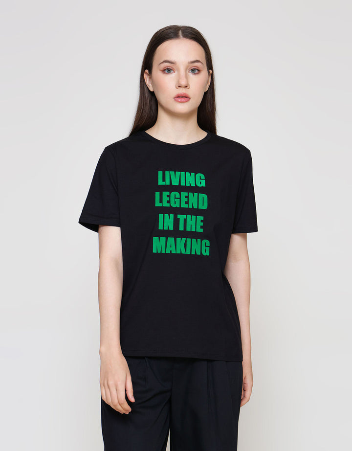 ZES REGULAR WORDING KAOS WANITA CRLVT046