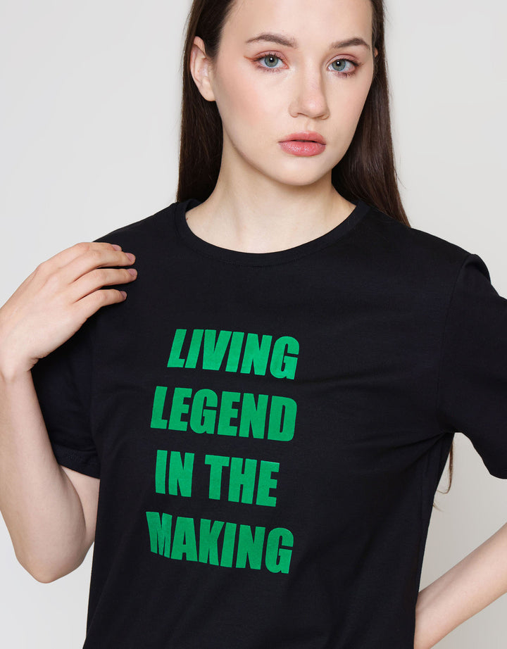 ZES REGULAR WORDING KAOS WANITA CRLVT046
