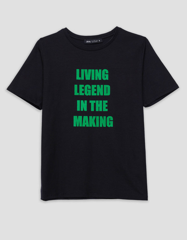 ZES REGULAR WORDING KAOS WANITA CRLVT046